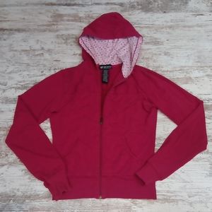Self Esteem Pink Zip Up Jacket Hoodie